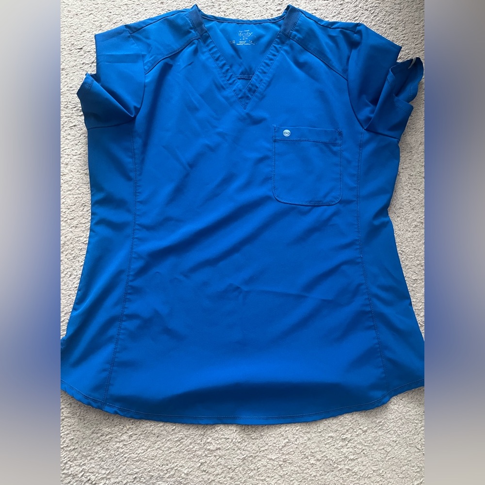 Blue Women's Scrub Top